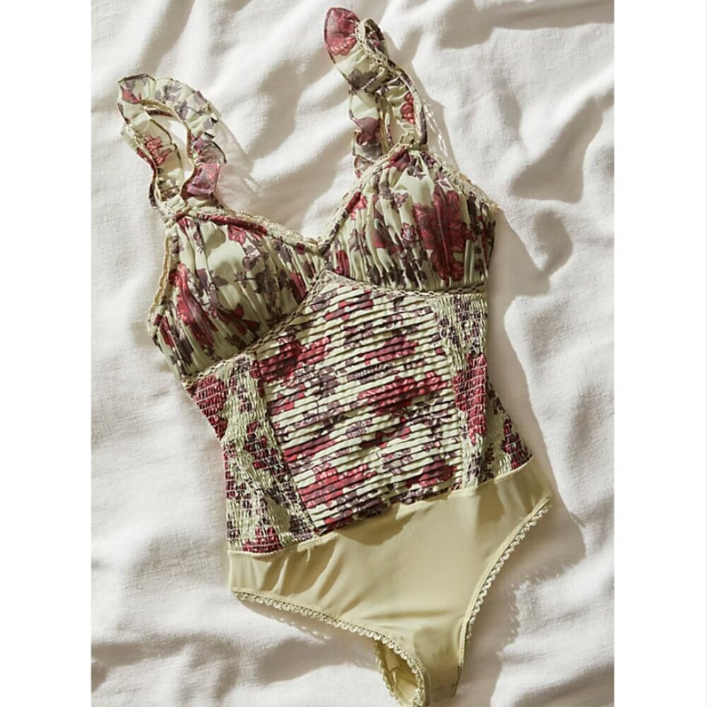 Free People Weekend Plans Pleated Bodysuit​